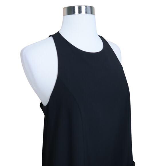 Crosby By Mollie Burch Womens Sequin Trim Tank Blouse Size Small Black Party Zip - Picture 4 of 11